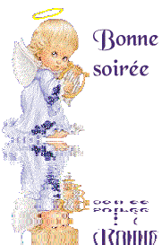 Gif animé bonne soirée ange